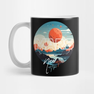 New Home Mars, Martian Life Space Exploration Art Mug